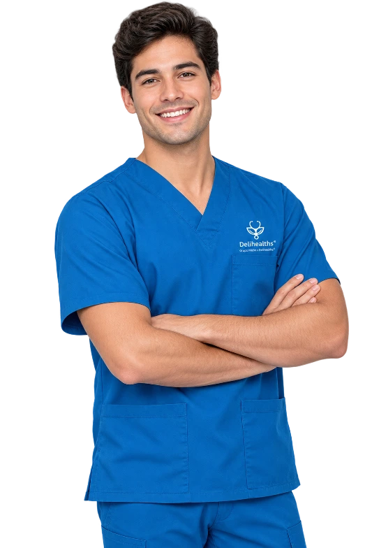 An at-home caregiver from Grupo Médico Delihealth’s