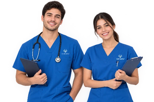 An at-home registered nurse from Grupo Médico Delihealth’s